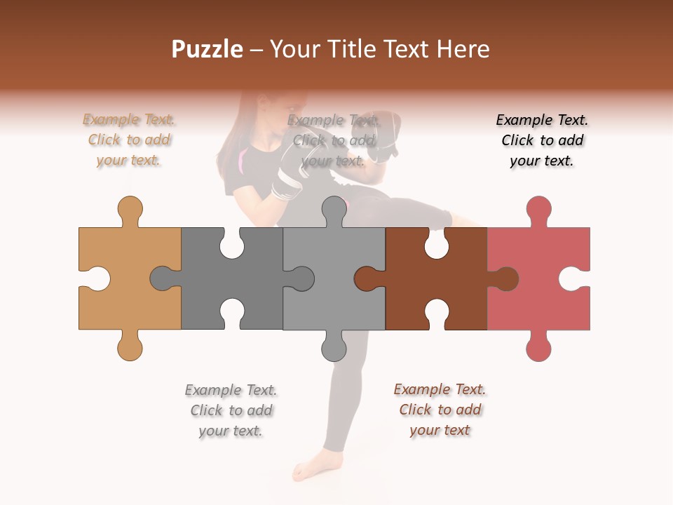 Kung Karate Leg PowerPoint Template