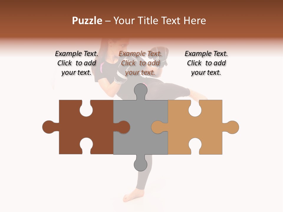 Kung Karate Leg PowerPoint Template