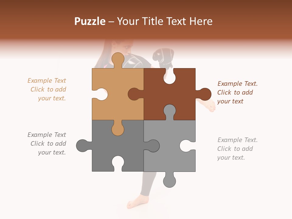 Kung Karate Leg PowerPoint Template