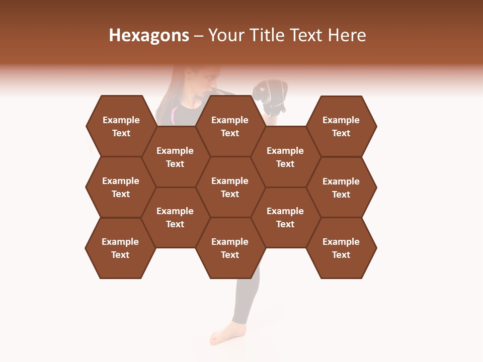 Kung Karate Leg PowerPoint Template