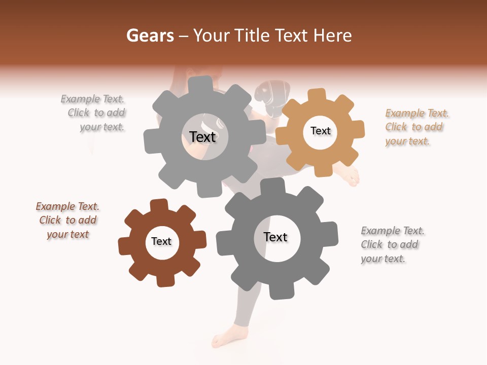 Kung Karate Leg PowerPoint Template