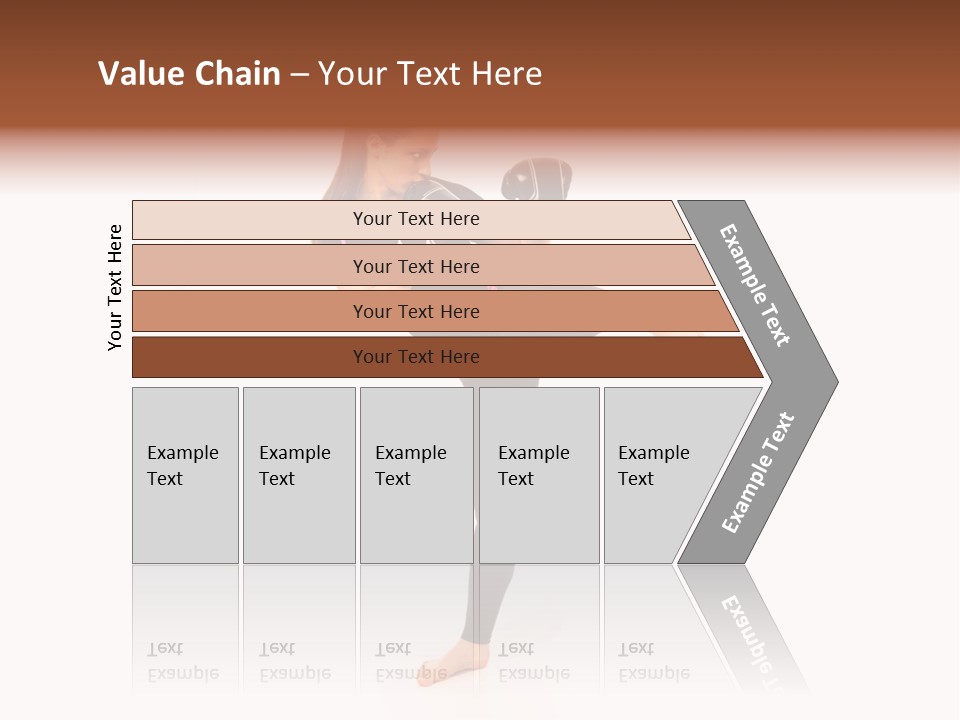 Kung Karate Leg PowerPoint Template