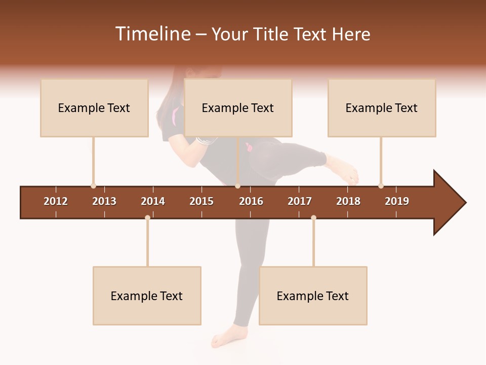 Kung Karate Leg PowerPoint Template