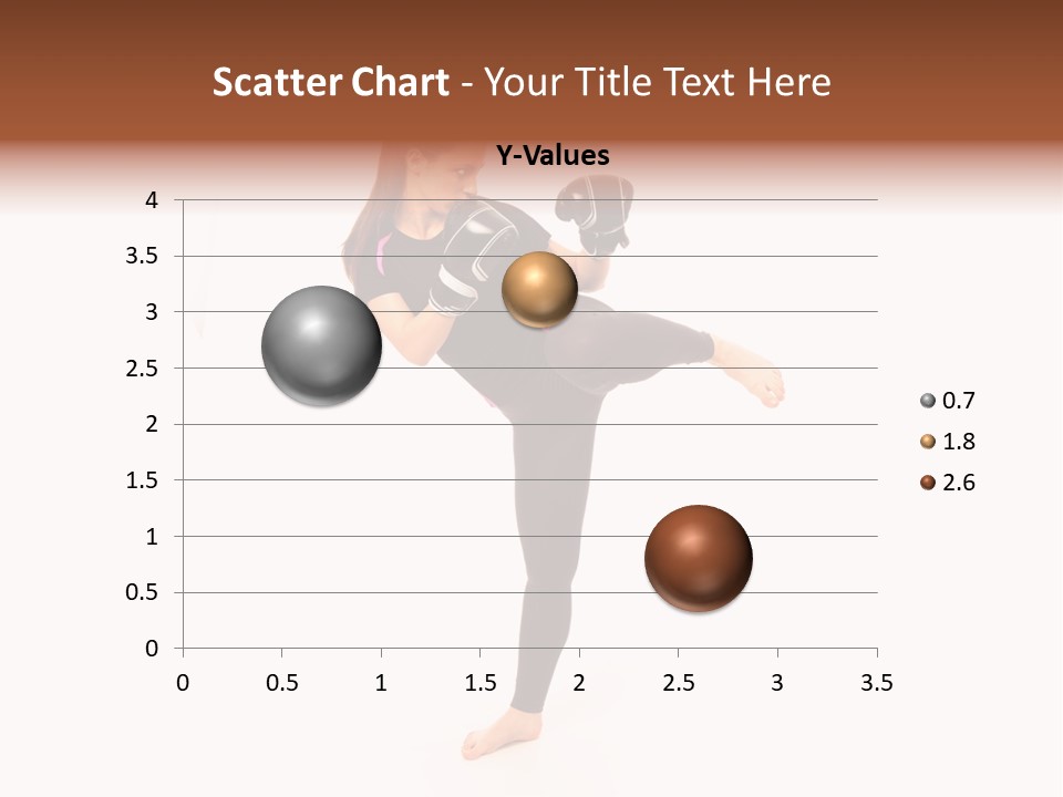 Kung Karate Leg PowerPoint Template