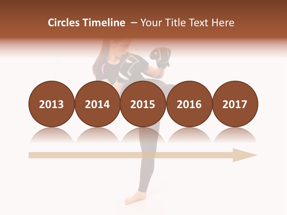Kung Karate Leg PowerPoint Template