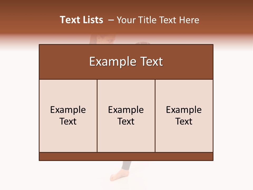 Kung Karate Leg PowerPoint Template