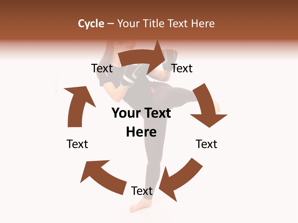 Kung Karate Leg PowerPoint Template