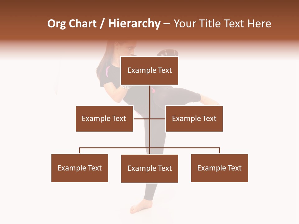 Kung Karate Leg PowerPoint Template