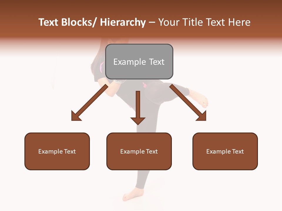 Kung Karate Leg PowerPoint Template