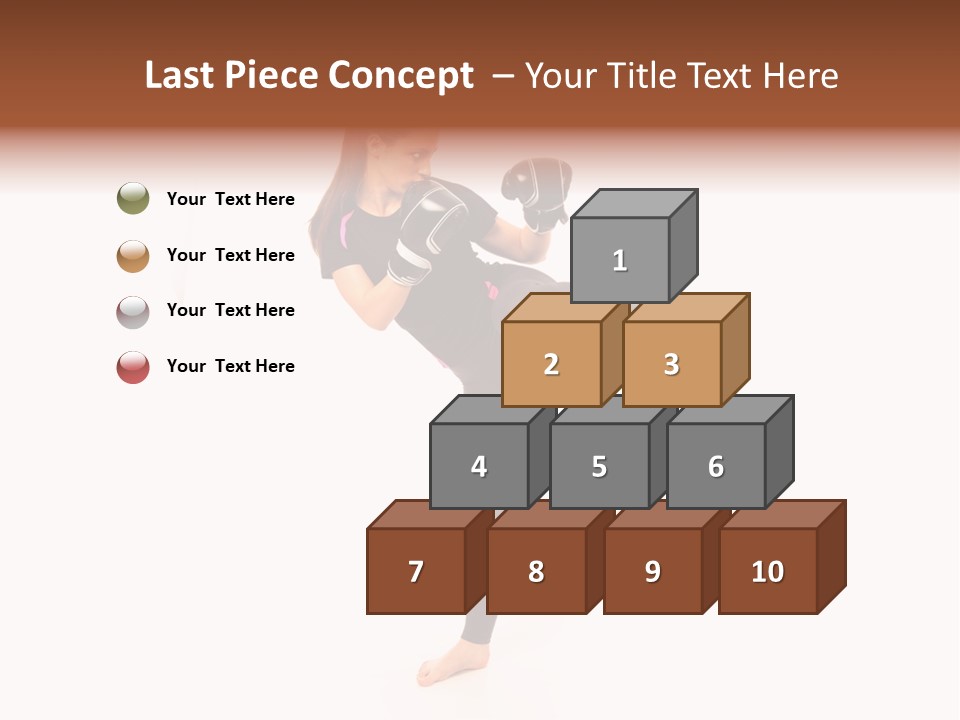 Kung Karate Leg PowerPoint Template