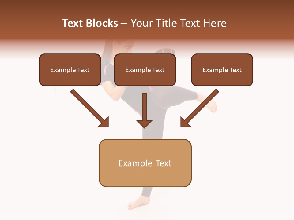 Kung Karate Leg PowerPoint Template