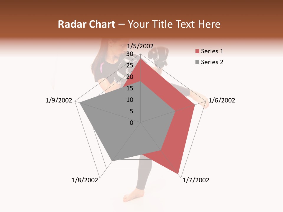 Kung Karate Leg PowerPoint Template