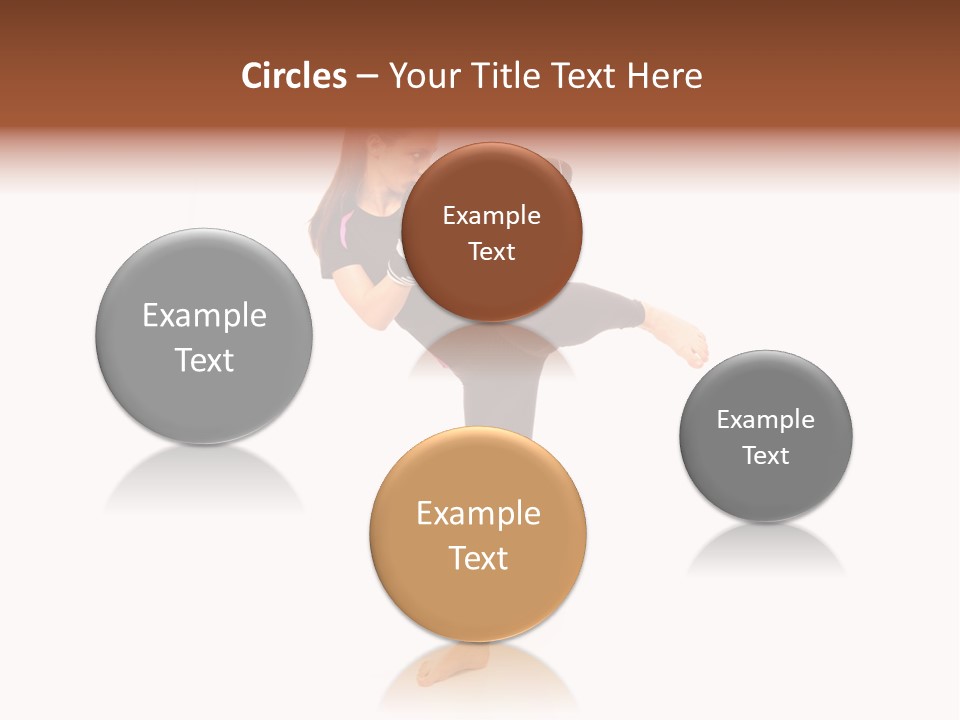 Kung Karate Leg PowerPoint Template