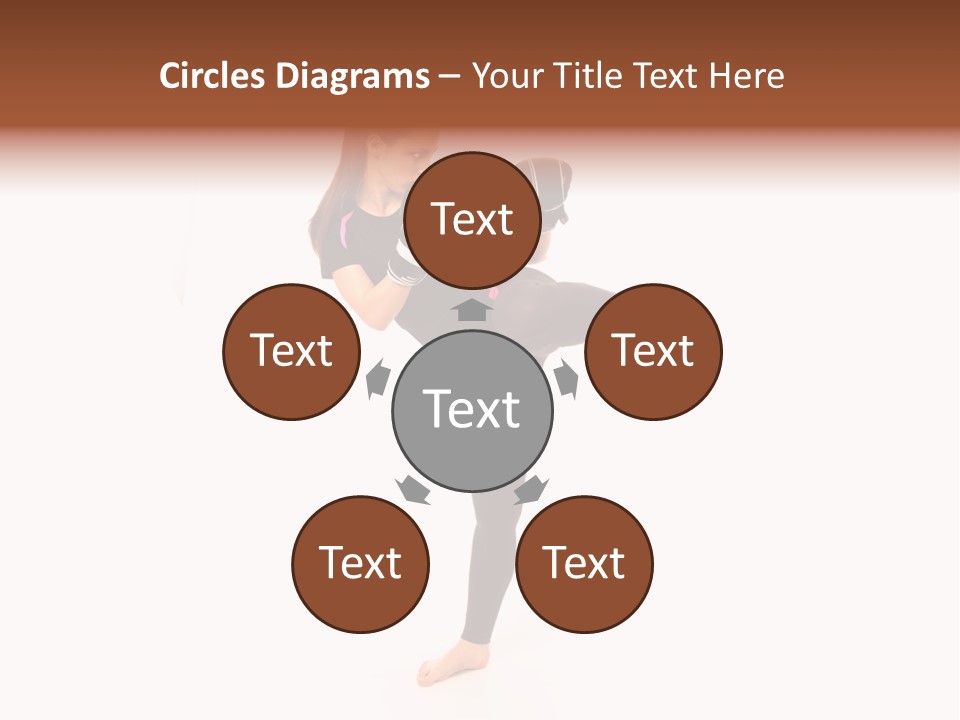 Kung Karate Leg PowerPoint Template