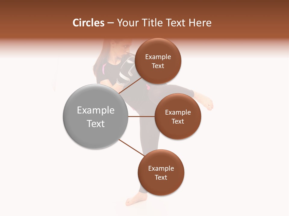 Kung Karate Leg PowerPoint Template