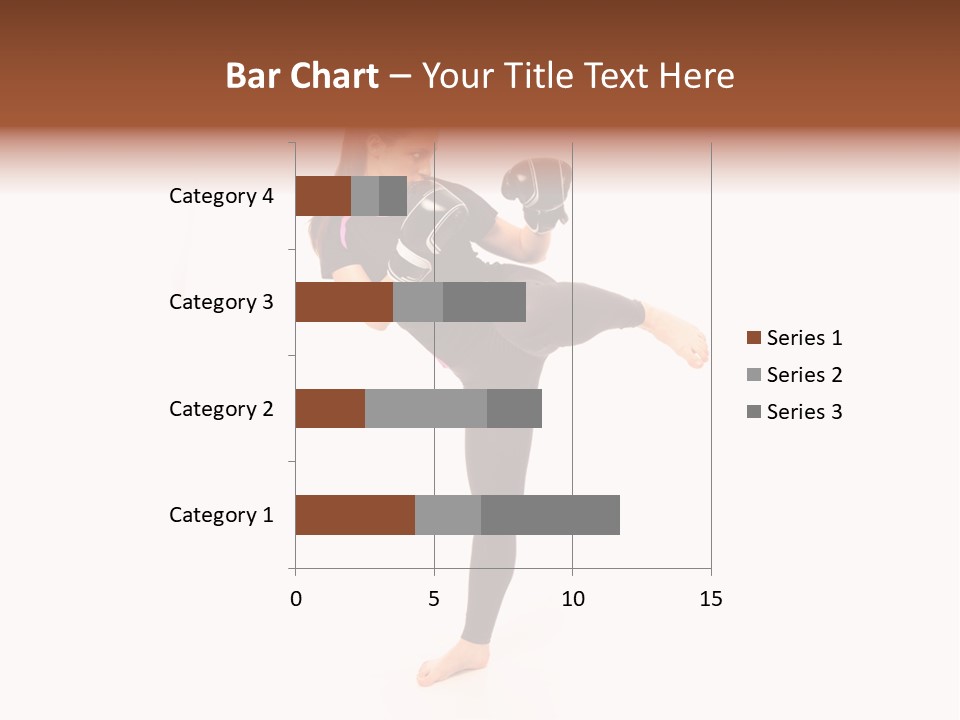 Kung Karate Leg PowerPoint Template