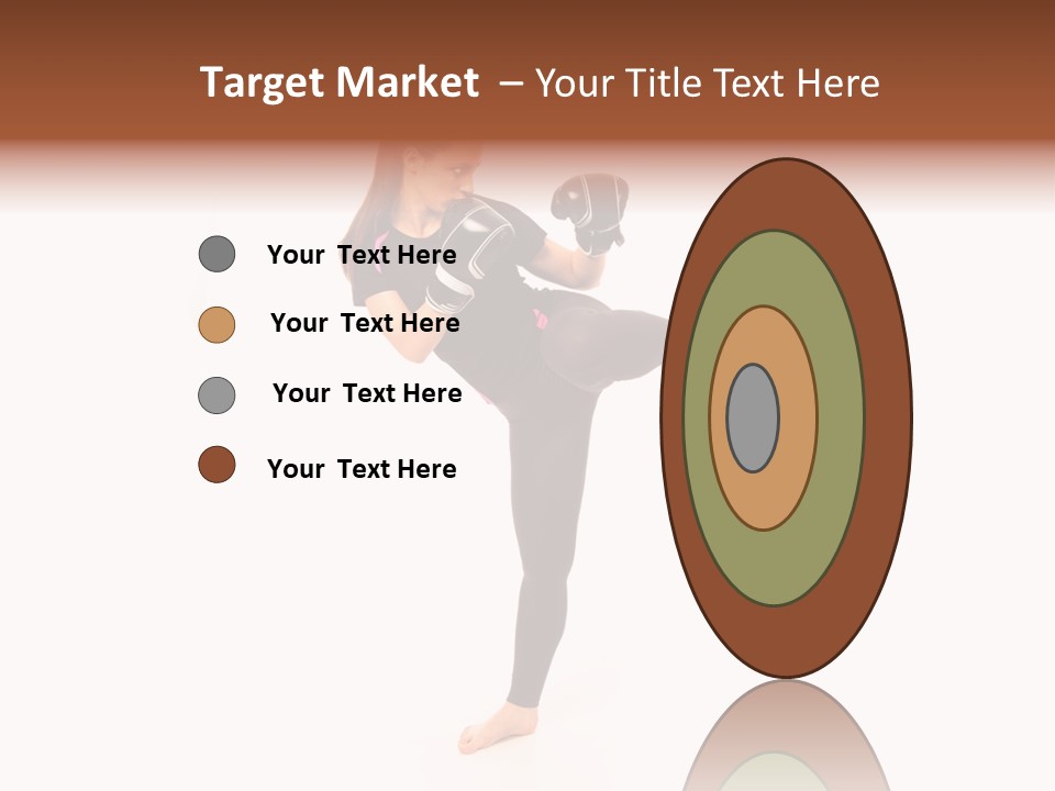 Kung Karate Leg PowerPoint Template