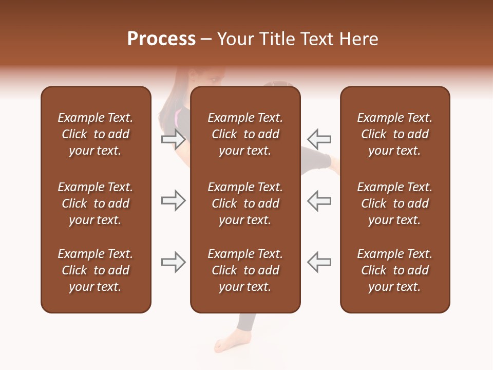 Kung Karate Leg PowerPoint Template