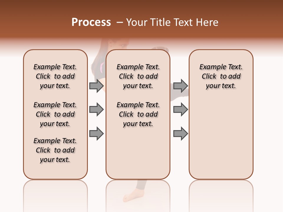 Kung Karate Leg PowerPoint Template