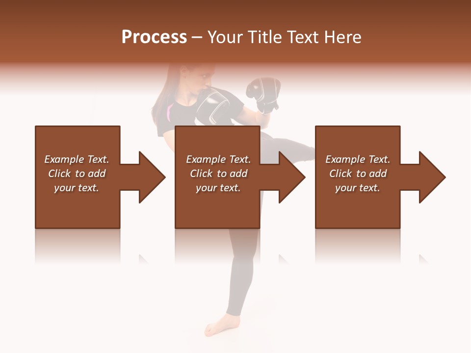 Kung Karate Leg PowerPoint Template