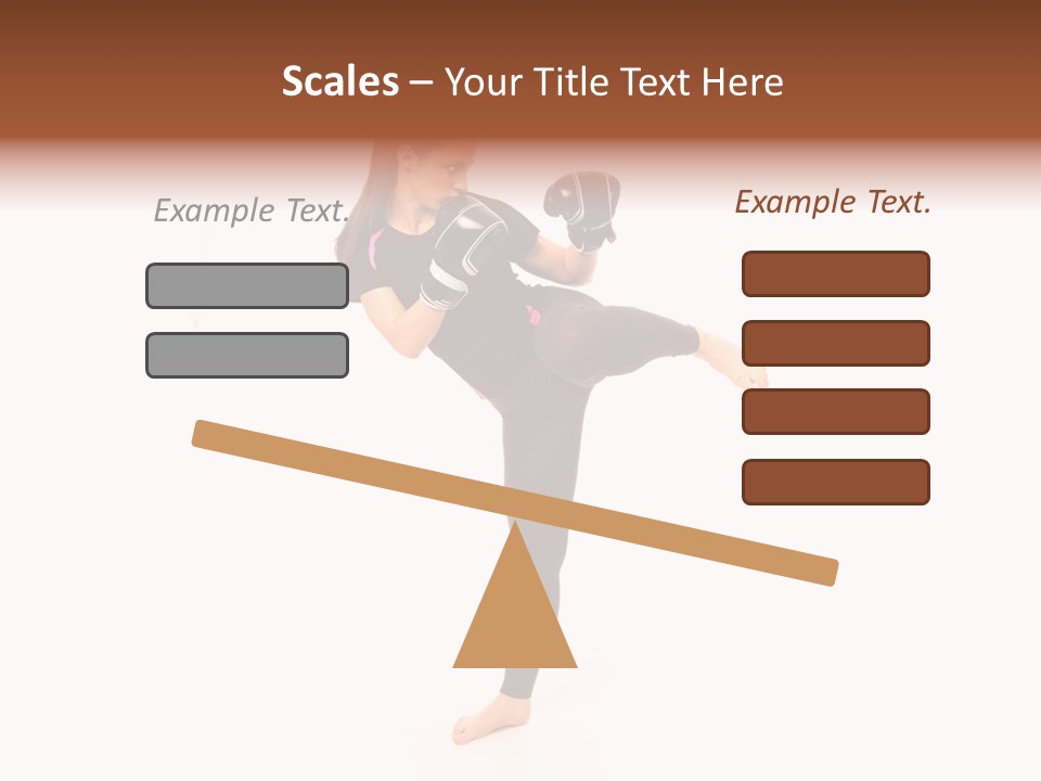 Kung Karate Leg PowerPoint Template