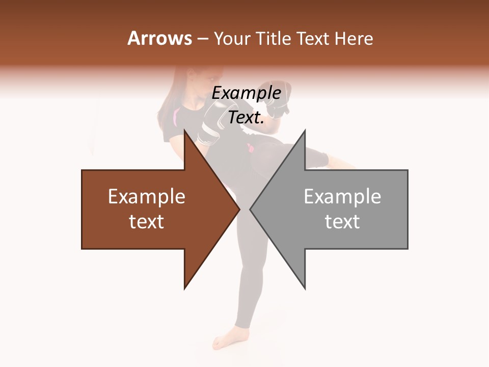 Kung Karate Leg PowerPoint Template