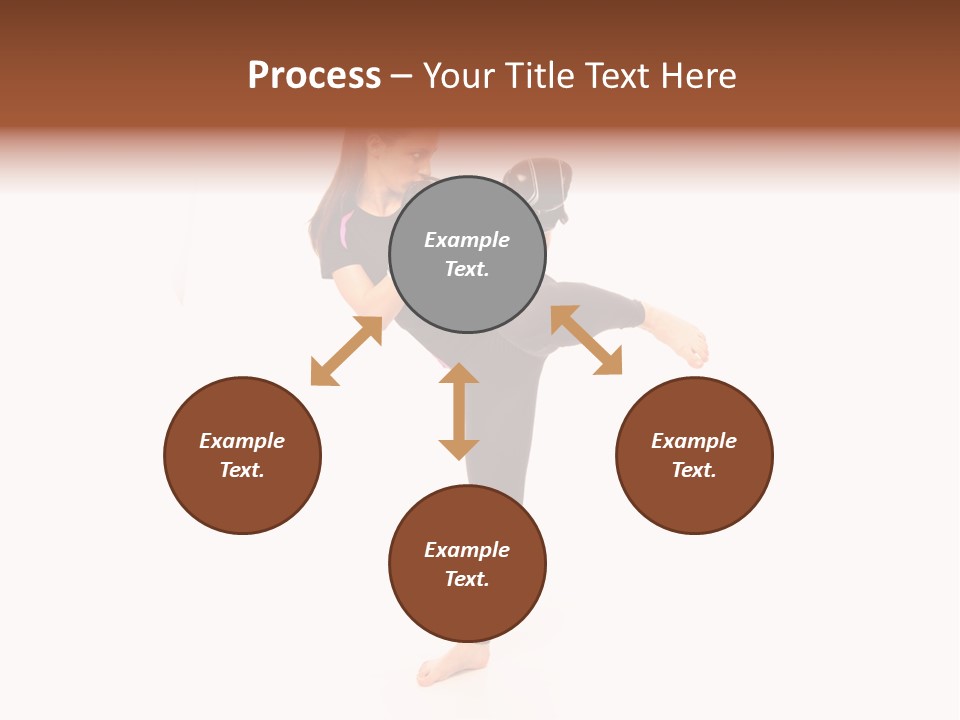 Kung Karate Leg PowerPoint Template