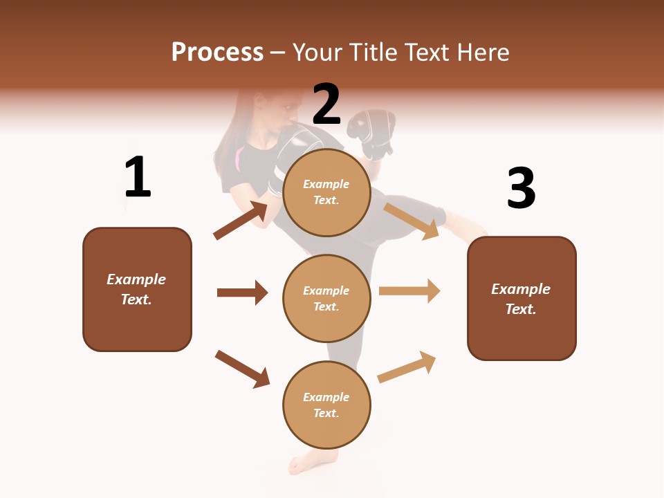 Kung Karate Leg PowerPoint Template