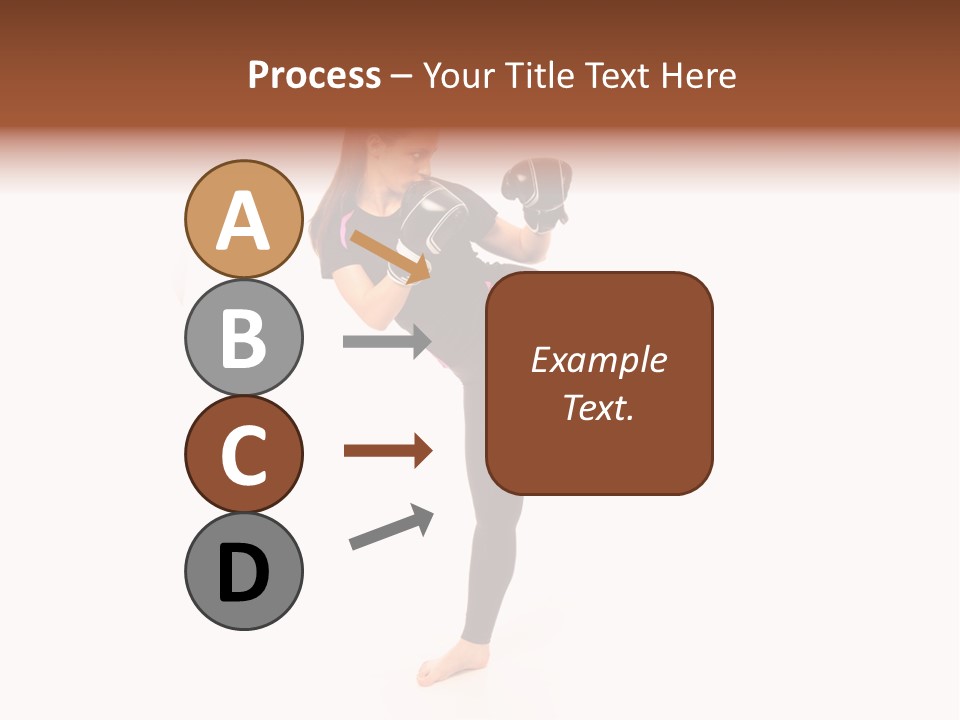 Kung Karate Leg PowerPoint Template