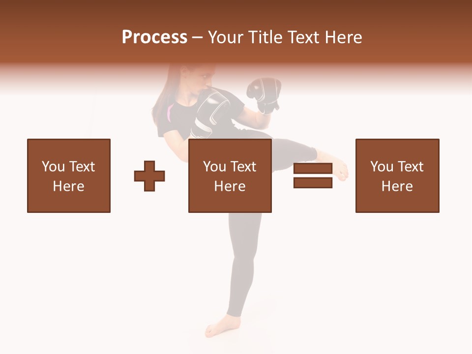 Kung Karate Leg PowerPoint Template