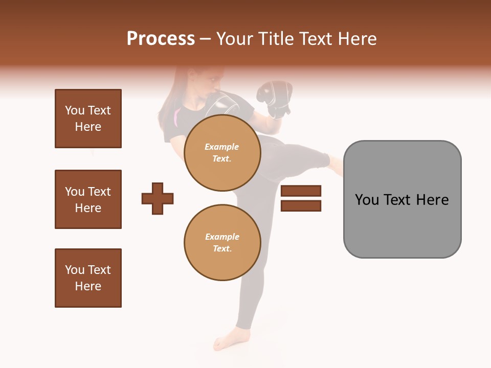 Kung Karate Leg PowerPoint Template
