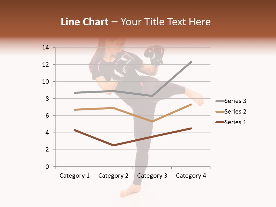 Kung Karate Leg PowerPoint Template