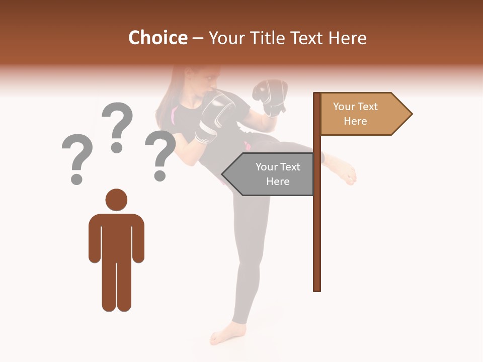 Kung Karate Leg PowerPoint Template