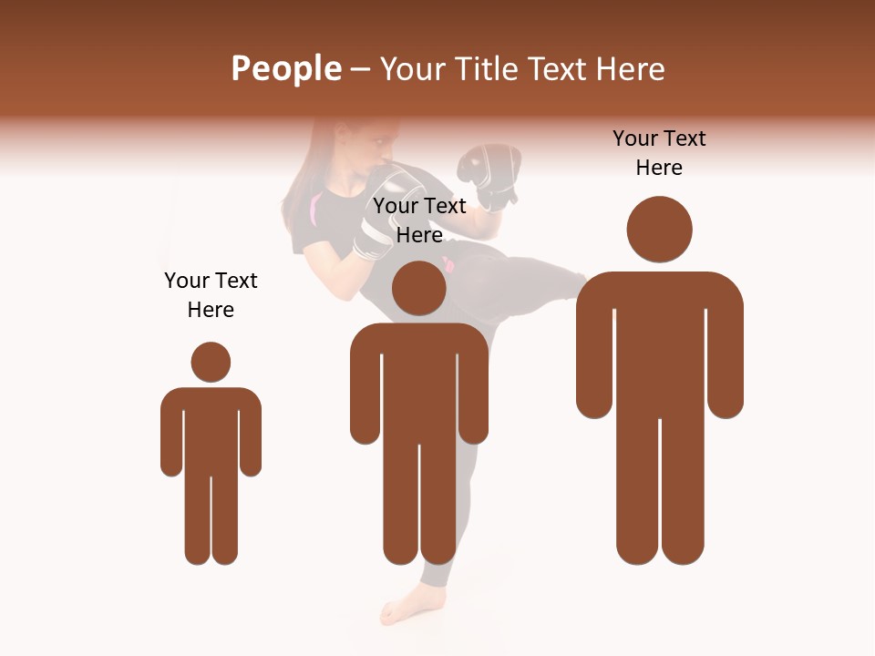 Kung Karate Leg PowerPoint Template