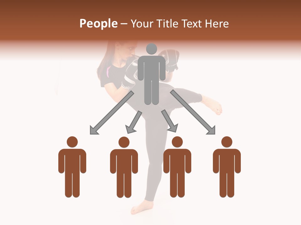 Kung Karate Leg PowerPoint Template