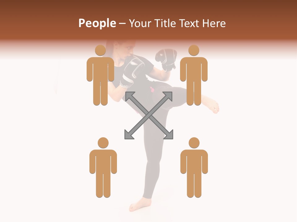 Kung Karate Leg PowerPoint Template