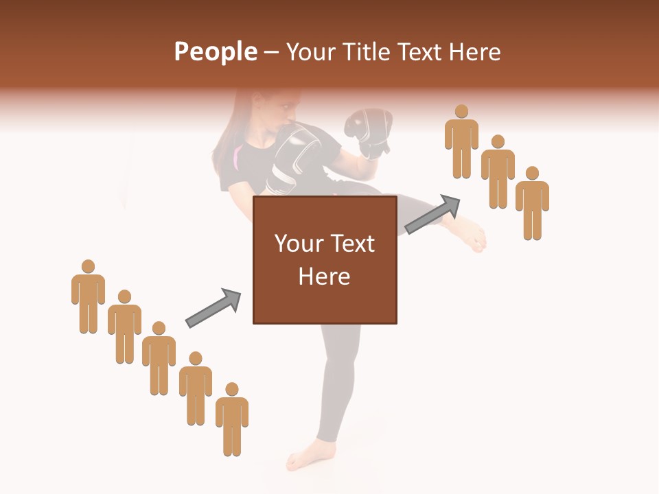 Kung Karate Leg PowerPoint Template
