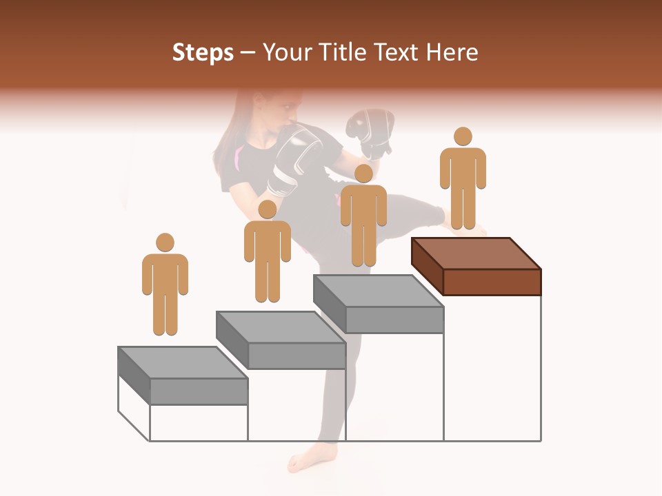 Kung Karate Leg PowerPoint Template