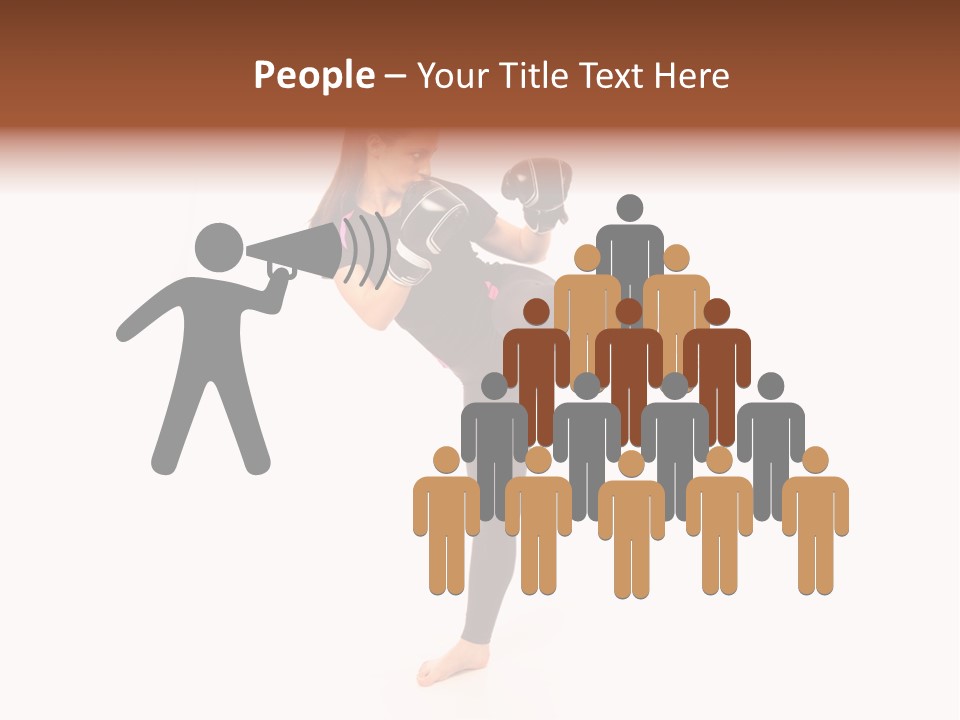 Kung Karate Leg PowerPoint Template