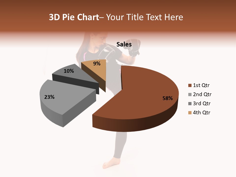 Kung Karate Leg PowerPoint Template