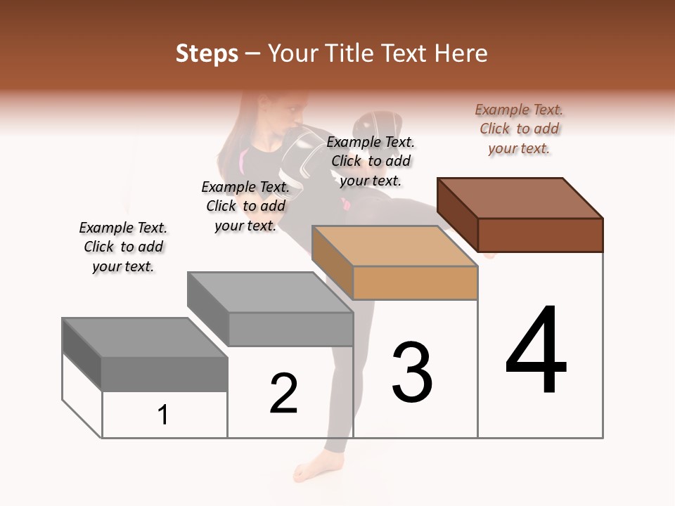 Kung Karate Leg PowerPoint Template