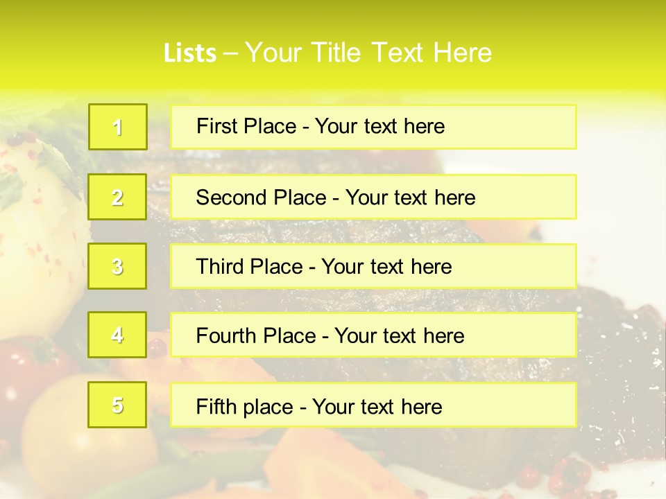 Herb Salad Well Done PowerPoint Template