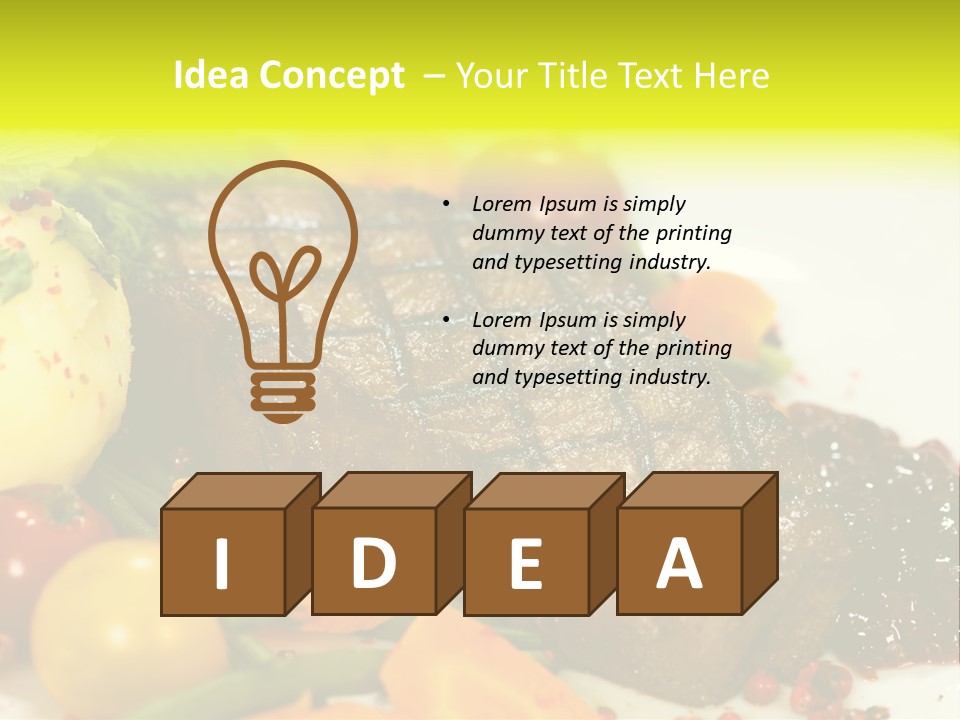 Herb Salad Well Done PowerPoint Template