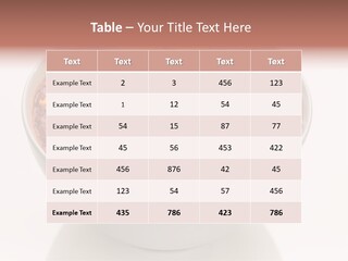 Beans Bowl Black Beans PowerPoint Template