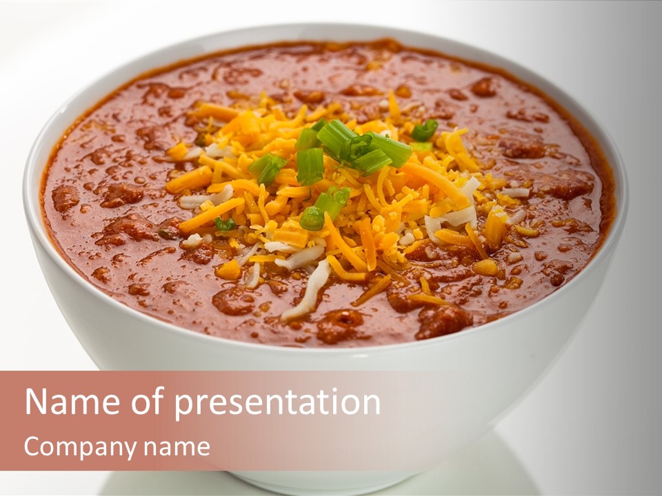 Beans Vegetables Dinner PowerPoint Template