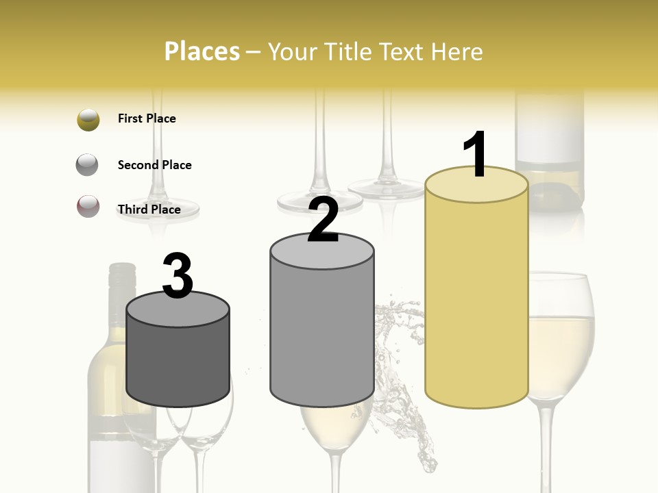 Alcohol Viticulture White Background PowerPoint Template