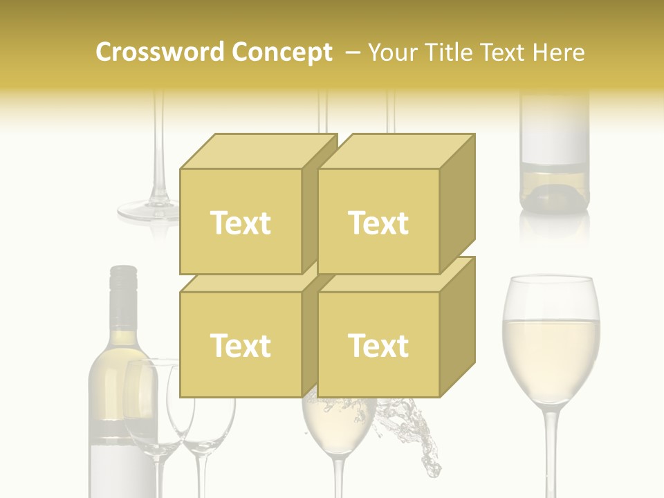 Alcohol Viticulture White Background PowerPoint Template