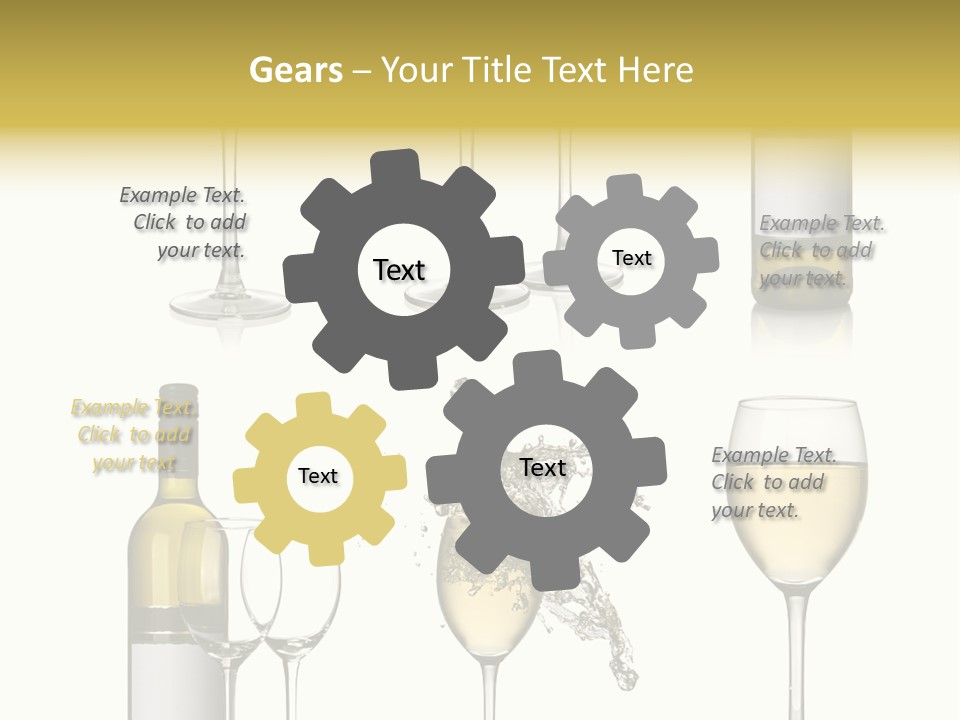 Alcohol Viticulture White Background PowerPoint Template