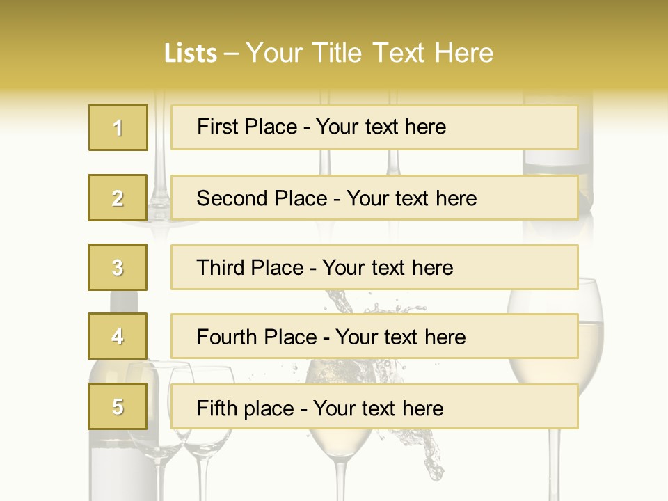 Alcohol Viticulture White Background PowerPoint Template