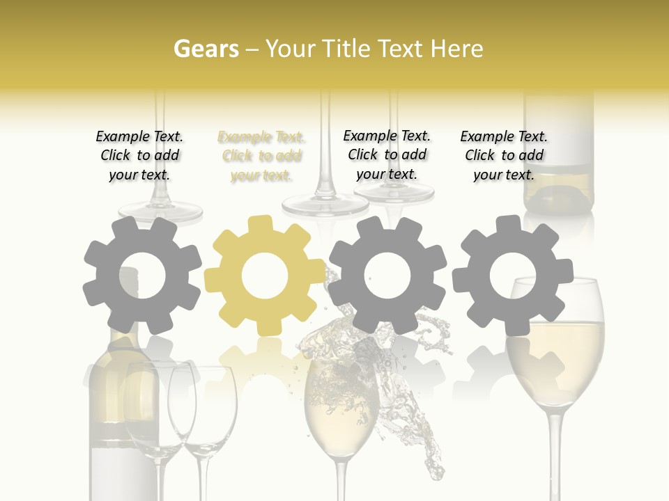 Alcohol Viticulture White Background PowerPoint Template